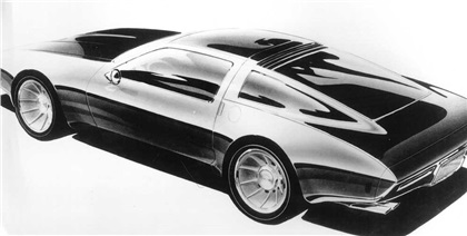 Chevrolet XP-897GT Two-Rotor, 1973 - Design Sketch