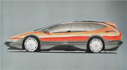 Oldsmobile Expression, 1990 – Design Sketch