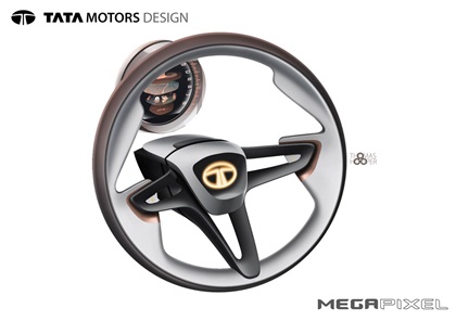Tata Megapixel, 2012 - Steering wheel Design Sketch