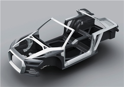 Audi Crosslane Coupe, 2012 - Multimaterial Spaceframe