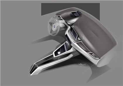 BMW Concept Active Tourer, 2012 - Interior Design Sketch by Max Rathmann
