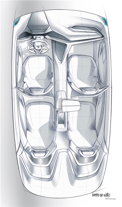 BMW Vision Future Luxury, 2014 - Interior Design Sketch