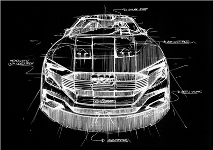 Audi E-Tron Quattro Concept, 2015 - Design Sketch