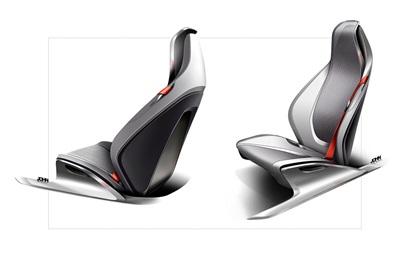 Buick Avista Concept, 2016 - Design Sketch - Interior