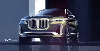 BMW X7 iPerformance Concept, 2017 - Design Sketch