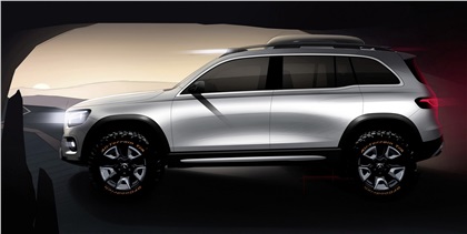 Mercedes-Benz Concept GLB, 2019 - Design Sketch