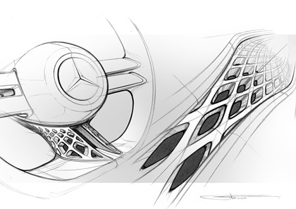 Mercedes-Benz Vision EQXX Concept, 2022 – Design Sketch