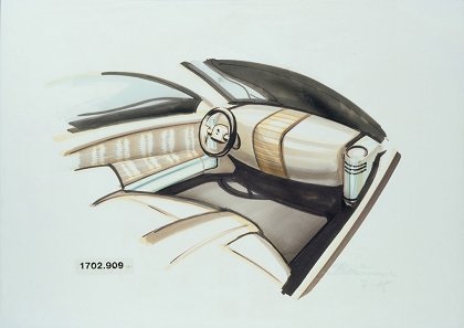 Renault Fiftie, 1996 - Interior design sketch