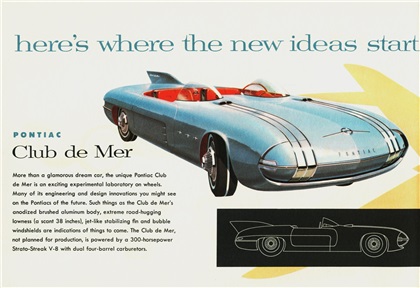 Pontiac Club de Mer, 1956 - Brochure