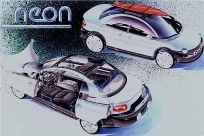 Dodge Neon Concept, 1991 - Design Sketch