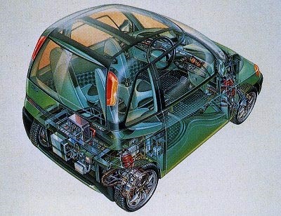 Fiat Downtown Concept, 1993 - Cutaway
