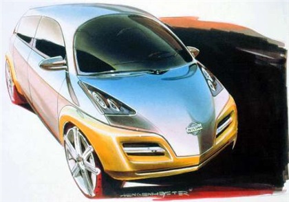 1998 Nissan KYXX Concept - design sketch