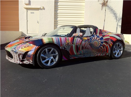 Tesla Roadster Art Car by Laurence Gartel (2010)