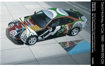 BMW 850 CSi Art Car # 14 (1995): David Hockney