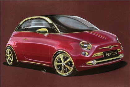 Fiat 500C La Dolce Vita (by Fenice Milano) - Design Sketch