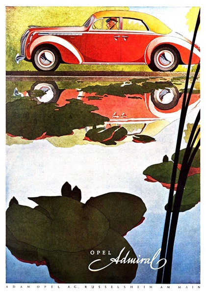 Opel Admiral (1939): Advertising Art by Bernd Reuters
