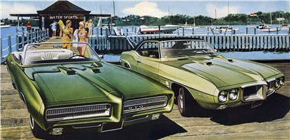 1969 Pontiac GTO Convertible and Firebird 400: Art Fitzpatrick and Van Kaufman