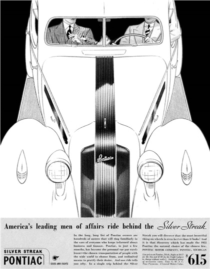 Pontiac Advertising Campaign (1935): Spend just 10 minutes in a Pontiac