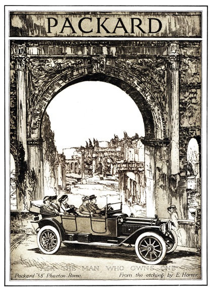 Packard Advertising Art by Earl Horter (1913–1914)