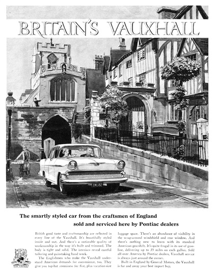 Britain's Vauxhall Advertising Art by Allan Kass (1959)