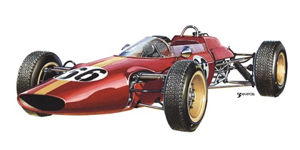 «Эстония–9» (Автомобиль международной гоночной формулы 3), 1966 – Рисунок А. Захарова / Из коллекции «За рулём» 1978-11