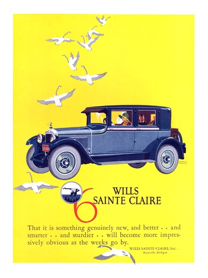 Wills Sainte Claire Advertising Campaign (1926): The Gray Goose Traveler
