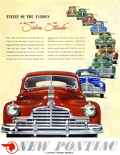 Pontiac Advertising Campaign (1946): Finest of the Famous 