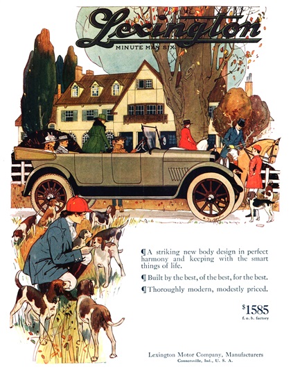 Lexington Minute Man Six Advertising Campaign (1917–1918)