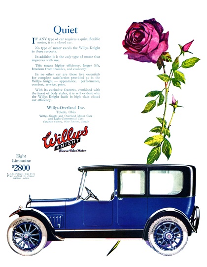 Willys-Knight Advertising Campaign (1918)