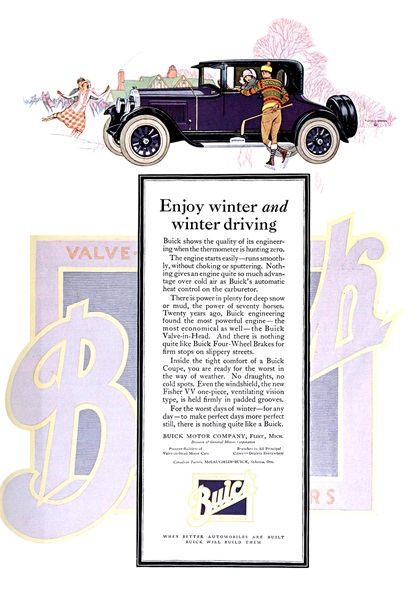 Buick Advertising Art by Floyd Brink (1925)