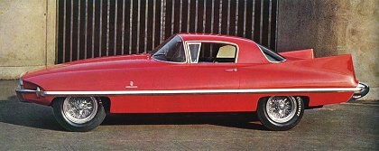 Ferrari 410 Superamerica (Ghia), 1956 -   The Ghia-designed 1956 Ferrari Superamerica featured astonishingly high rear fins.
