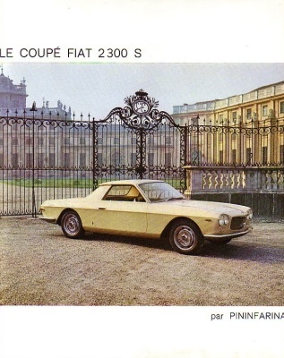 Vintage advertisement for the first Pininfarina Fiat 2300 Coupé Speciale 2 Posti Prototype
