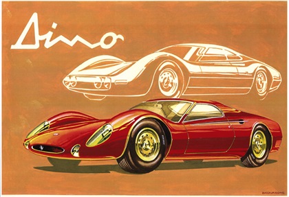 Two proposals for the Dino Berlinetta Speciale by Aldo Brovarone, 1964