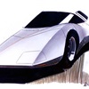 X1000 Corvair SuperGT Low Roof Aerodynamic Coupe race car - Roy Lonberger - Design sketch