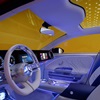 Mercedes-Benz Concept CLA Class, 2023 – Inside the spacious and airy interior the aesthetic theme is one of utmost modernity