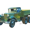 ГАЗ–ААА (Трехосный грузовой автомобиль на базе ГАЗ–АА), 1934–1943 – Рисунок А. Захарова / Из коллекции «За рулём» 1981-4