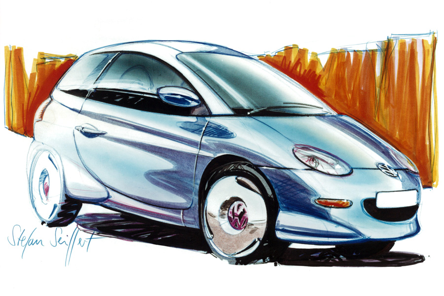 Volkswagen Chico, 1992 - Design Sketch by Stefan Seiffert