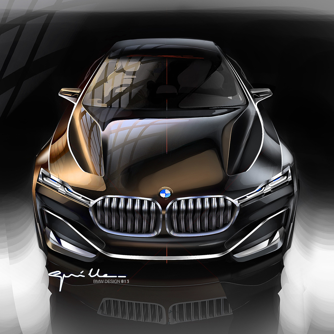 BMW Vision Future Luxury, 2014 - Design Sketch