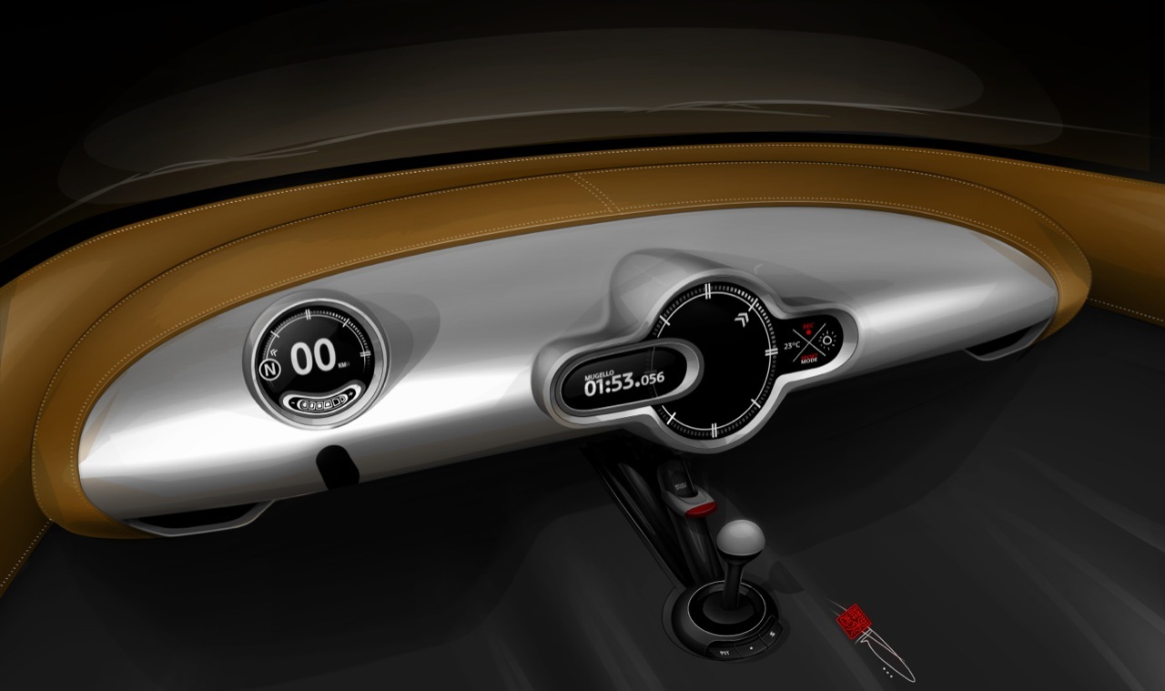 Mini Superleggera Vision (Touring), 2014 - Interior Design Sketch