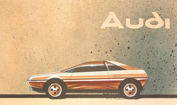 Audi Quartz (Pininfarina), 1981 - Design Sketch