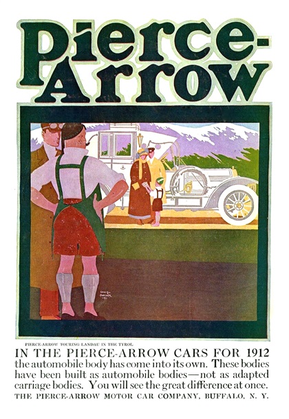 Pierce-Arrow Advertising Art by Louis Fancher (1911–1912)