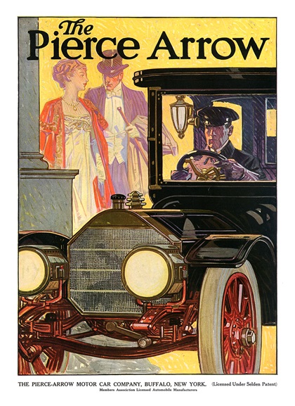 Pierce-Arrow Advertising Art (1909–1910)