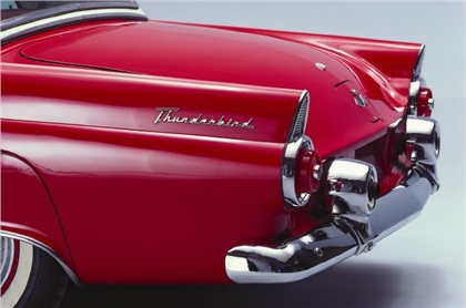 Ford Thunderbird Convertible Coupe Tail Fins, 1955