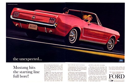 Ford Mustang Convertible Ad, 1964