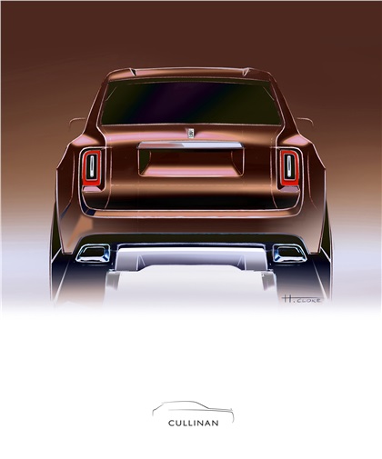 Rolls-Royce Cullinan, 2018 - Design Sketch