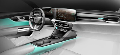 Ford Mustang, 2024 – Design Sketch – Interior