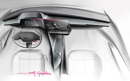 Ford Mustang, 2024 – Design Sketch – Interior