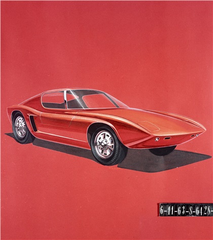 Ford GT40 – Early design sketch, 1963