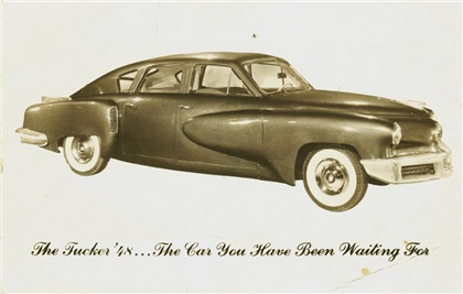 1948 Tucker Torpedo - Advertising Postcard