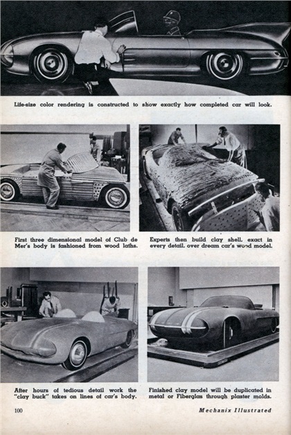 Pontiac Club de Mer, 1956 - How to Dream Up a Car (Mechanix Illustrated)